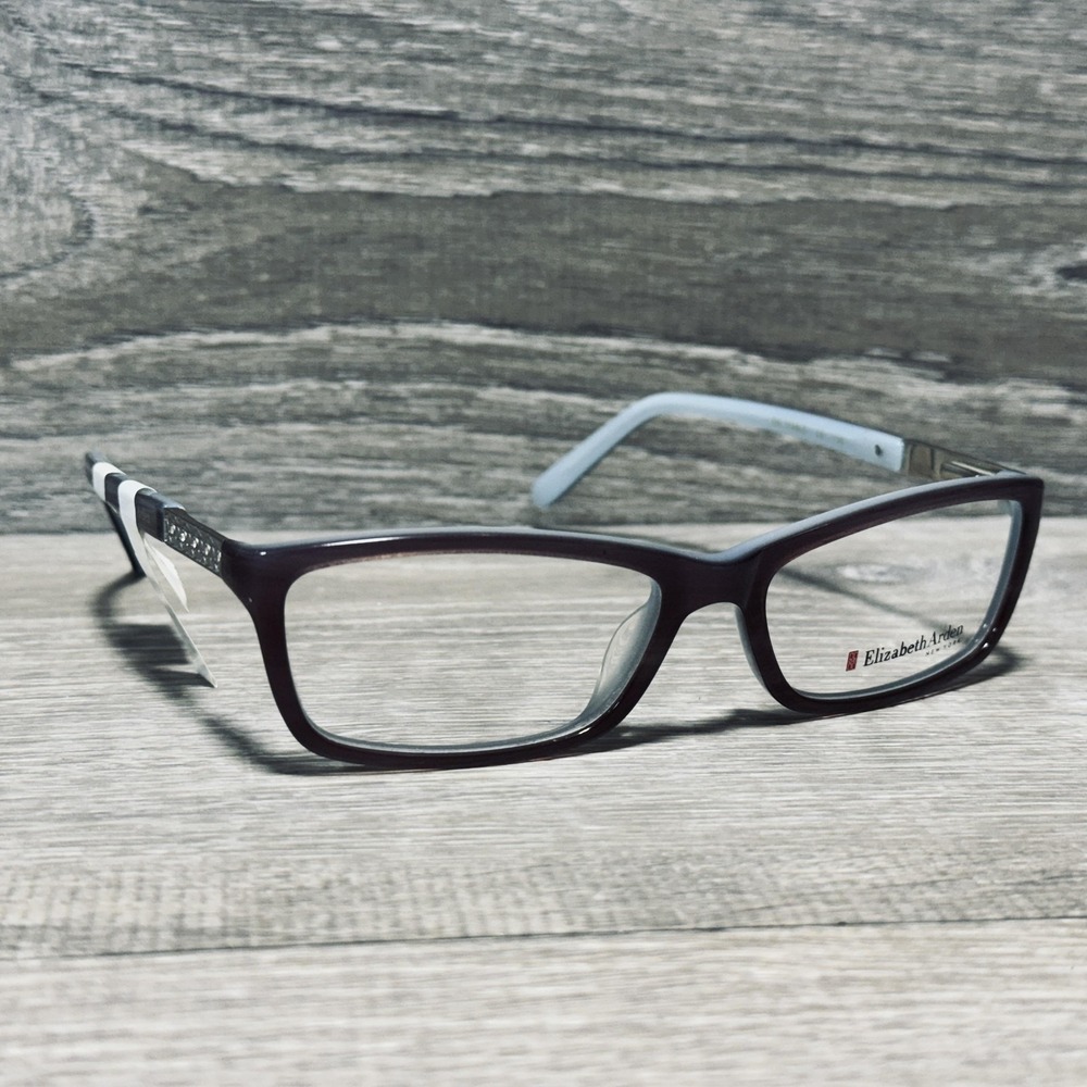 Elizabeth Arden EA 1148-2 Eyeglass Frames Womens 54-16-135 Purple Rectangular
